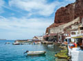 fishermen port in Santorini